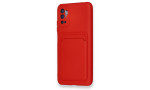 Newface Xiaomi Redmi Note 11 SE Kılıf Kelvin Kartvizitli Silikon - Kırmızı
