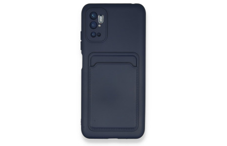 Newface Xiaomi Redmi Note 11 SE Kılıf Kelvin Kartvizitli Silikon - Lacivert