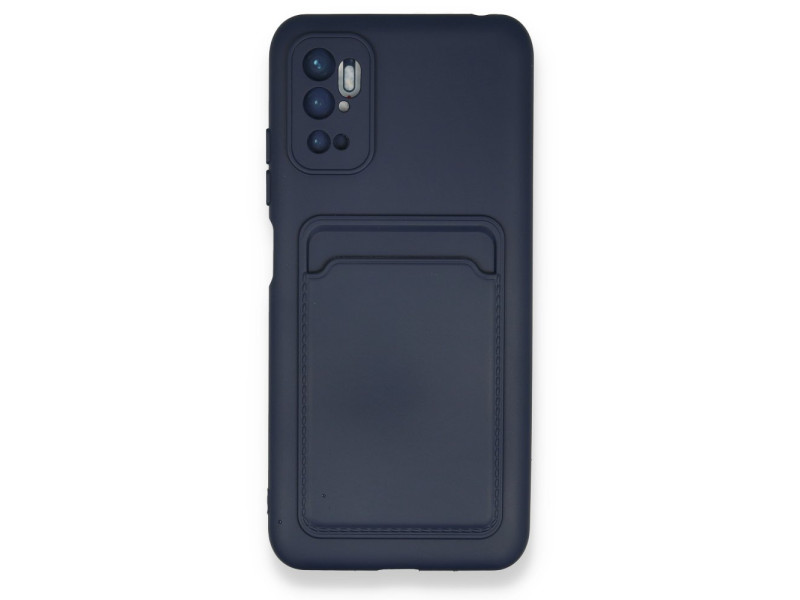 Newface Xiaomi Redmi Note 11 SE Kılıf Kelvin Kartvizitli Silikon - Lacivert