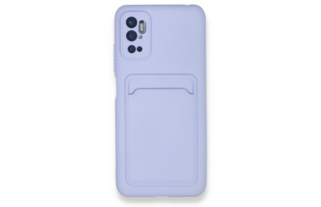 Newface Xiaomi Redmi Note 11 SE Kılıf Kelvin Kartvizitli Silikon - Lila