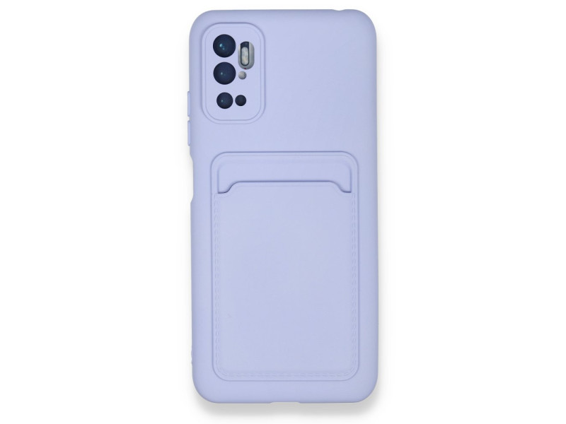Newface Xiaomi Redmi Note 11 SE Kılıf Kelvin Kartvizitli Silikon - Lila