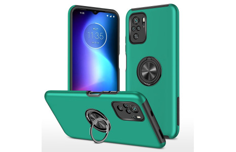 Newface Xiaomi Poco M5s Kılıf Elit Yüzüklü Kapak - Yeşil