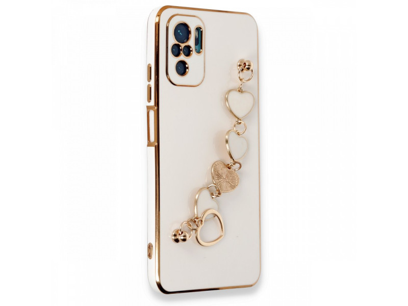 Newface Xiaomi Poco M5s Kılıf Esila Silikon - Beyaz