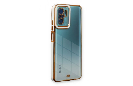 Newface Xiaomi Poco M5s Kılıf Liva Lens Silikon - Beyaz
