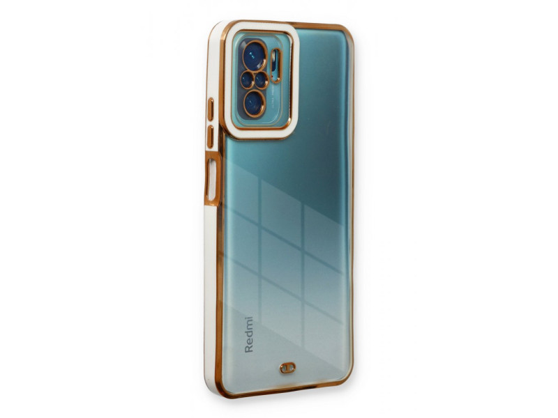 Newface Xiaomi Poco M5s Kılıf Liva Lens Silikon - Beyaz