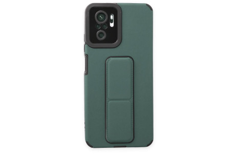Newface Xiaomi Poco M5s Kılıf Mega Standlı Silikon - Yeşil