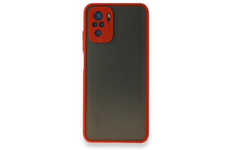 Newface Xiaomi Poco M5s Kılıf Montreal Silikon Kapak - Kırmızı