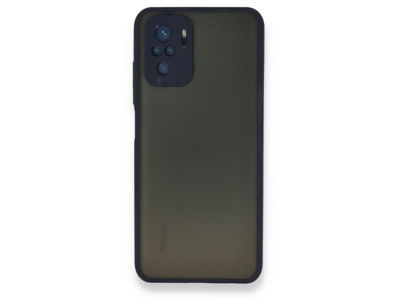 Newface Xiaomi Poco M5s Kılıf Montreal Silikon Kapak - Lacivert