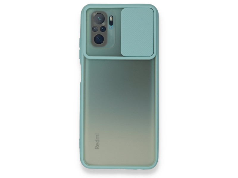 Newface Xiaomi Poco M5s Kılıf Palm Buzlu Kamera Sürgülü Silikon - Turkuaz