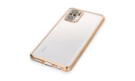 Newface Xiaomi Redmi Note 10 Kılıf Razer Lensli Silikon - Gold
