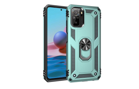 Newface Xiaomi Poco M5s Kılıf Sofya Yüzüklü Silikon Kapak - Yeşil