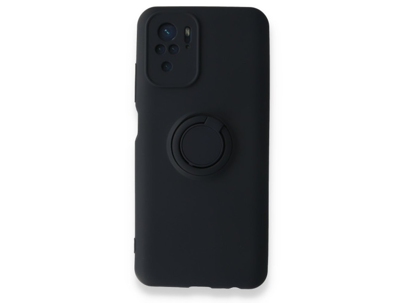 Newface Xiaomi Poco M5s Kılıf Viktor Yüzüklü Silikon - Lacivert