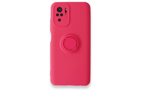 Newface Xiaomi Poco M5s Kılıf Viktor Yüzüklü Silikon - Pembe