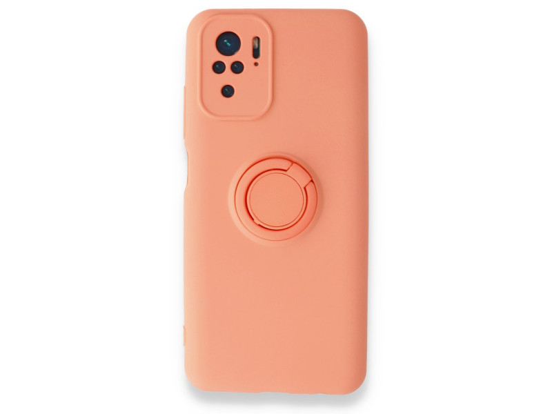 Newface Xiaomi Poco M5s Kılıf Viktor Yüzüklü Silikon - Pudra