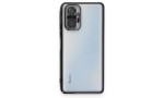 Newface Xiaomi Redmi Note 10 Pro Kılıf Razer Lensli Silikon - Siyah
