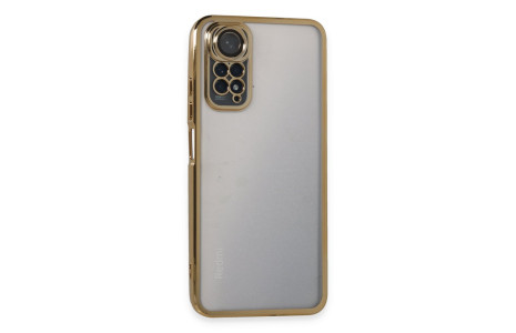 Newface Xiaomi Redmi Note 11 4G Kılıf Razer Lensli Silikon - Gold