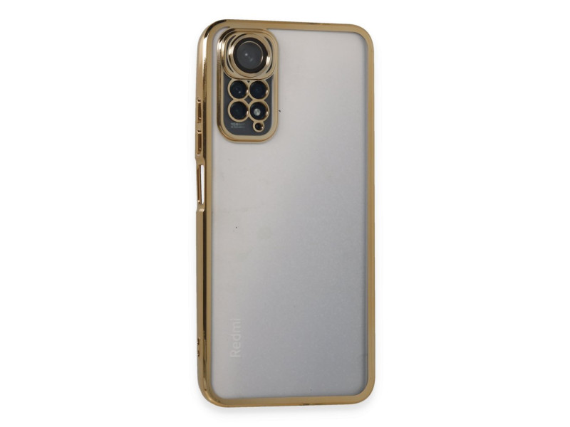 Newface Xiaomi Redmi Note 11 4G Kılıf Razer Lensli Silikon - Gold