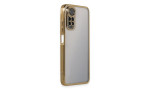 Newface Xiaomi Redmi Note 11 4G Kılıf Razer Lensli Silikon - Gold