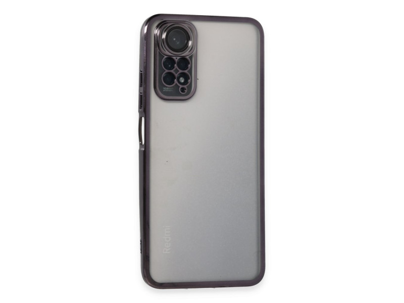 Newface Xiaomi Redmi Note 11 4G Kılıf Razer Lensli Silikon - Mor