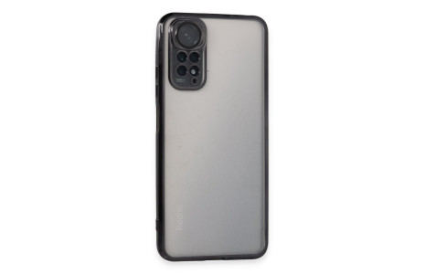 Newface Xiaomi Redmi Note 11 4G Kılıf Razer Lensli Silikon - Siyah