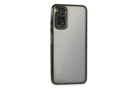 Newface Xiaomi Redmi Note 11 4G Kılıf Razer Lensli Silikon - Yeşil