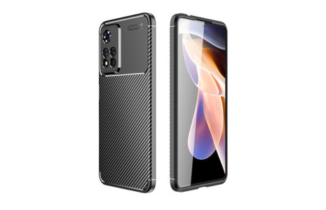 Newface Xiaomi Redmi Note 11 Pro Plus 5G Kılıf Focus Karbon Silikon - Siyah