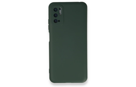 Newface Xiaomi Redmi Note 11 SE Kılıf Nano içi Kadife Silikon - Koyu Yeşil