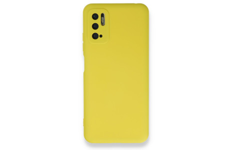 Newface Xiaomi Redmi Note 11 SE Kılıf Nano içi Kadife Silikon - Sarı