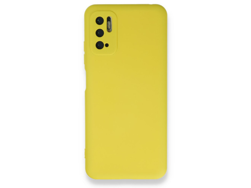 Newface Xiaomi Redmi Note 11 SE Kılıf Nano içi Kadife Silikon - Sarı