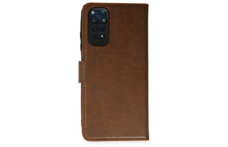 Newface Xiaomi Redmi Note 11S Kılıf Trend S Plus Kapaklı Kılıf - Taba