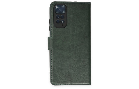 Newface Xiaomi Redmi Note 11S Kılıf Trend S Plus Kapaklı Kılıf - Yeşil