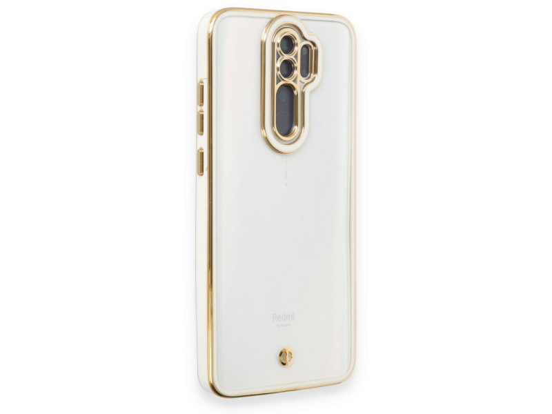Newface Xiaomi Redmi Note 8 Pro Kılıf Liva Lens Silikon - Beyaz