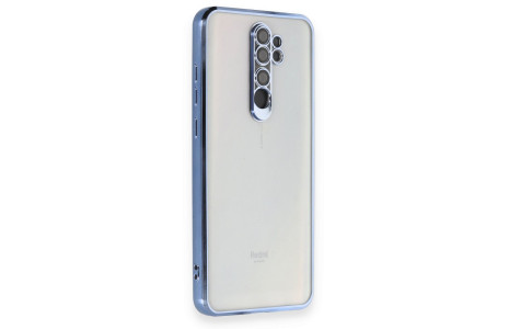 Newface Xiaomi Redmi Note 8 Pro Kılıf Razer Lensli Silikon - Açık Mavi