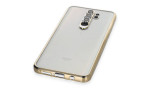 Newface Xiaomi Redmi Note 8 Pro Kılıf Razer Lensli Silikon - Gold
