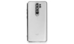 Newface Xiaomi Redmi Note 8 Pro Kılıf Razer Lensli Silikon - Gümüş
