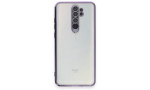 Newface Xiaomi Redmi Note 8 Pro Kılıf Razer Lensli Silikon - Mor