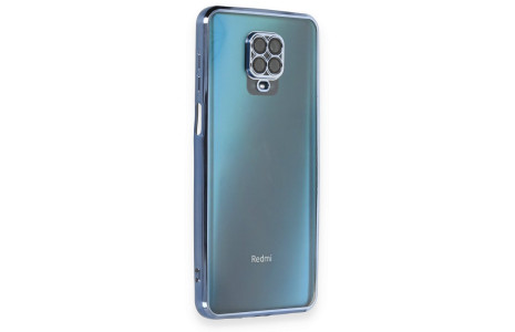 Newface Xiaomi Redmi Note 9S Kılıf Razer Lensli Silikon - Açık Mavi