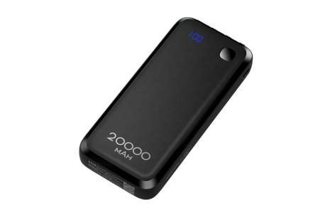 Konfulon A23S Powerbank 20.000 mAh Kablosuz Şarj - Siyah