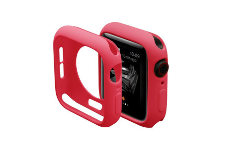 Newface Apple Watch 38mm Silikon Alt Kasa - Kırmızı