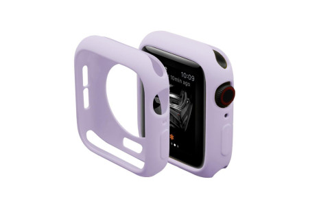 Newface Apple Watch 38mm Silikon Alt Kasa - Lila