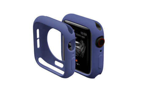 Newface Apple Watch 38mm Silikon Alt Kasa - Mavi
