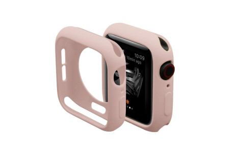 Newface Apple Watch 38mm Silikon Alt Kasa - Pudra