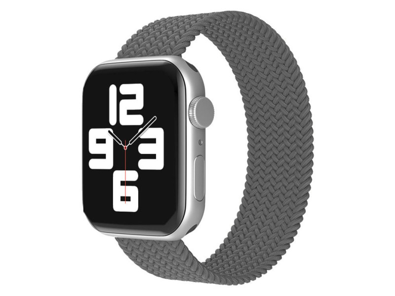 Newface Apple Watch 40mm Ayarlı Solo Silikon Kordon - Gri