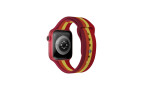 Newface Apple Watch 40mm Gökkuşağı Org Kordon - Kırmızı-Bordo