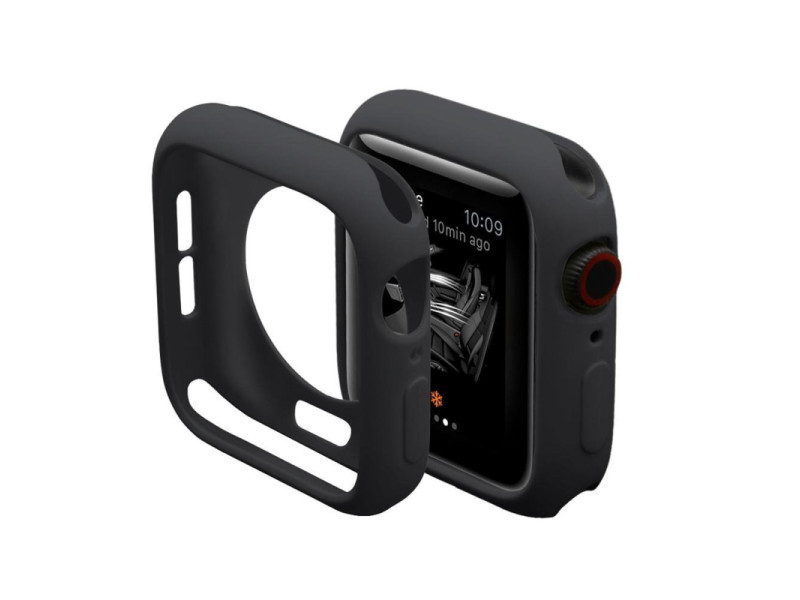 Newface Apple Watch 40mm Silikon Alt Kasa - Siyah