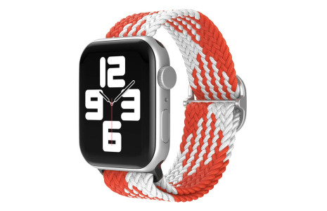 Newface Apple Watch 40mm Star Kordon - Beyaz-Kırmızı