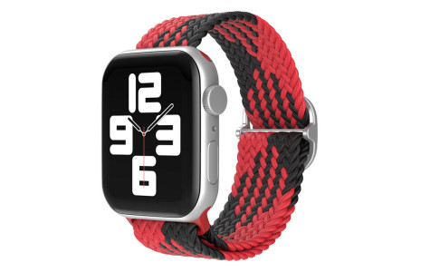 Newface Apple Watch 40mm Star Kordon - Kırmızı-Siyah