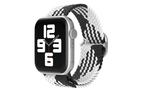 Newface Apple Watch 40mm Star Kordon - Siyah-Beyaz
