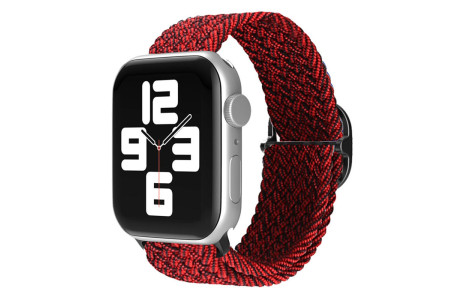 Newface Apple Watch 40mm Star Kordon - Siyah-Bordo
