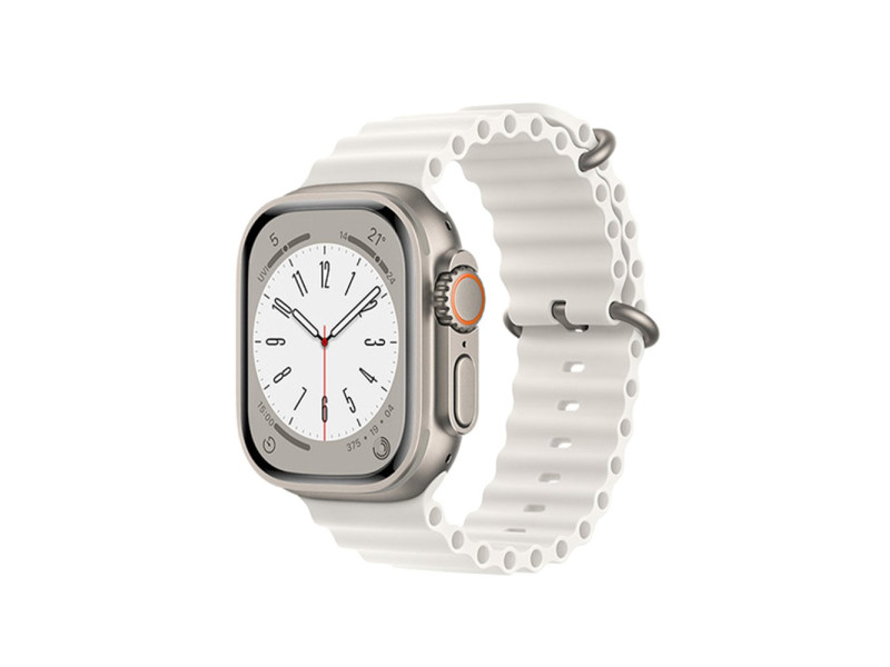 Newface Apple Watch 41mm Ocean Kordon - Beyaz